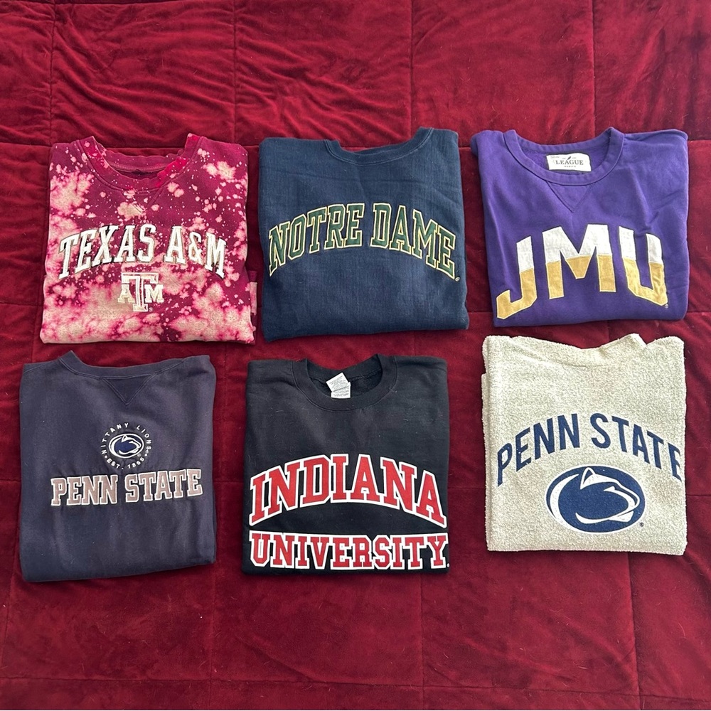 🚨Assorted Vintage College University Sweatshirts